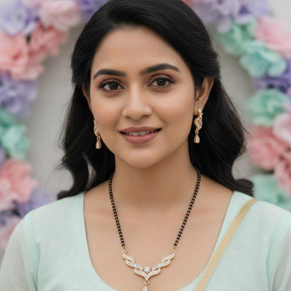 Fancy Austrian Stone Mangalsutra for Women