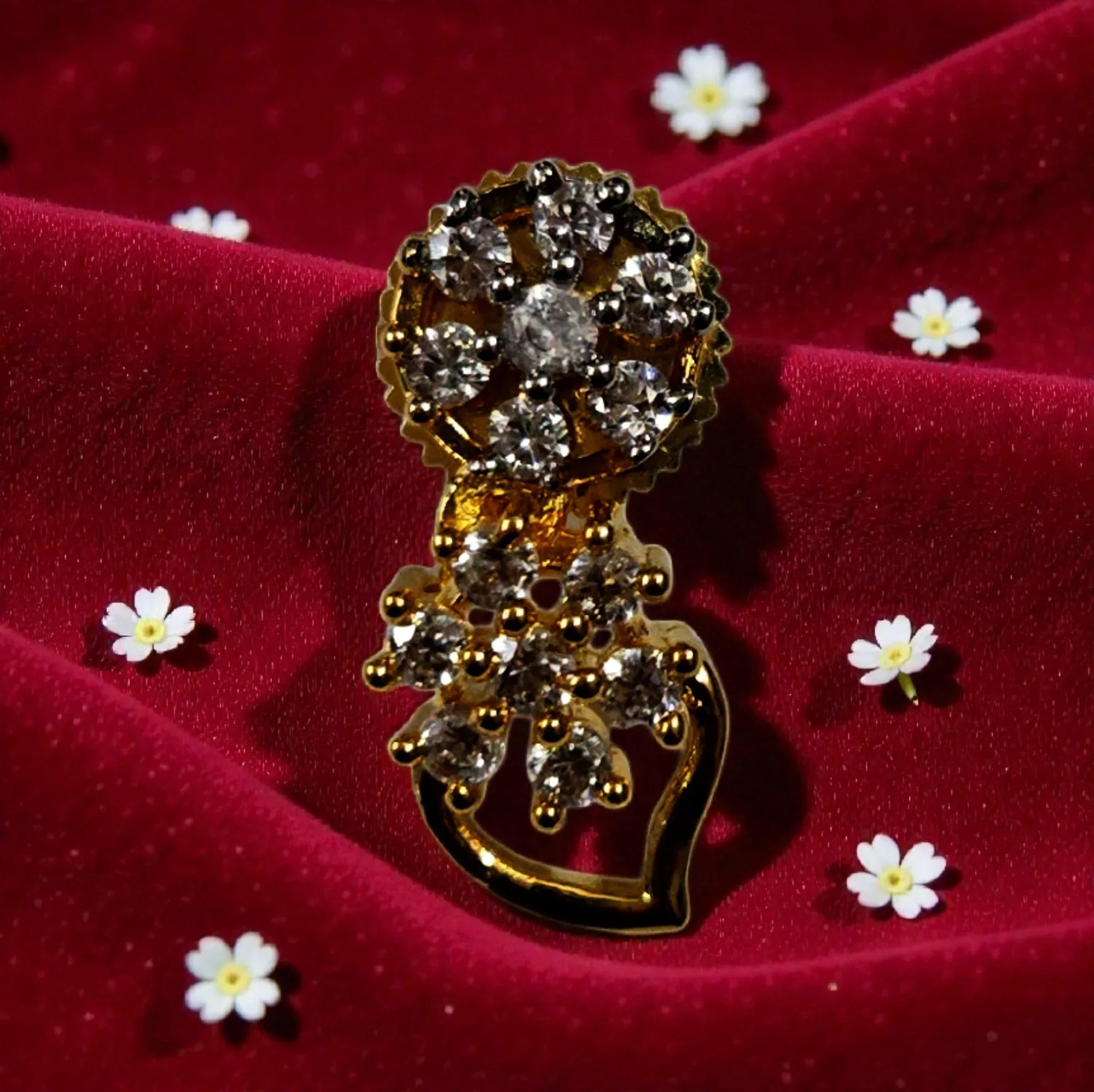 Elegant American Diamond Gold Plated Necklace Set with Earrings - Shangri 