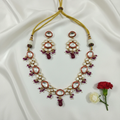 Shangri Premium AC Kundan Necklace Set with Matching Earrings