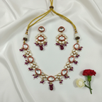 Shangri Premium AC Kundan Necklace Set with Matching Earrings