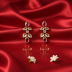 Premium AC Kundan Necklace Set with Ruby Red Accents