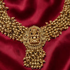 Antique Polish Premium Temple Lakshmi Choker Necklace Set