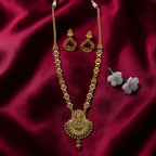 Shangri Premium Antique Laxmi Motif Long Necklace Set
