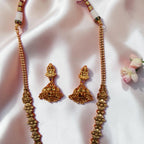 Shangri Premium Antique Laxmi Motif Long Necklace Set
