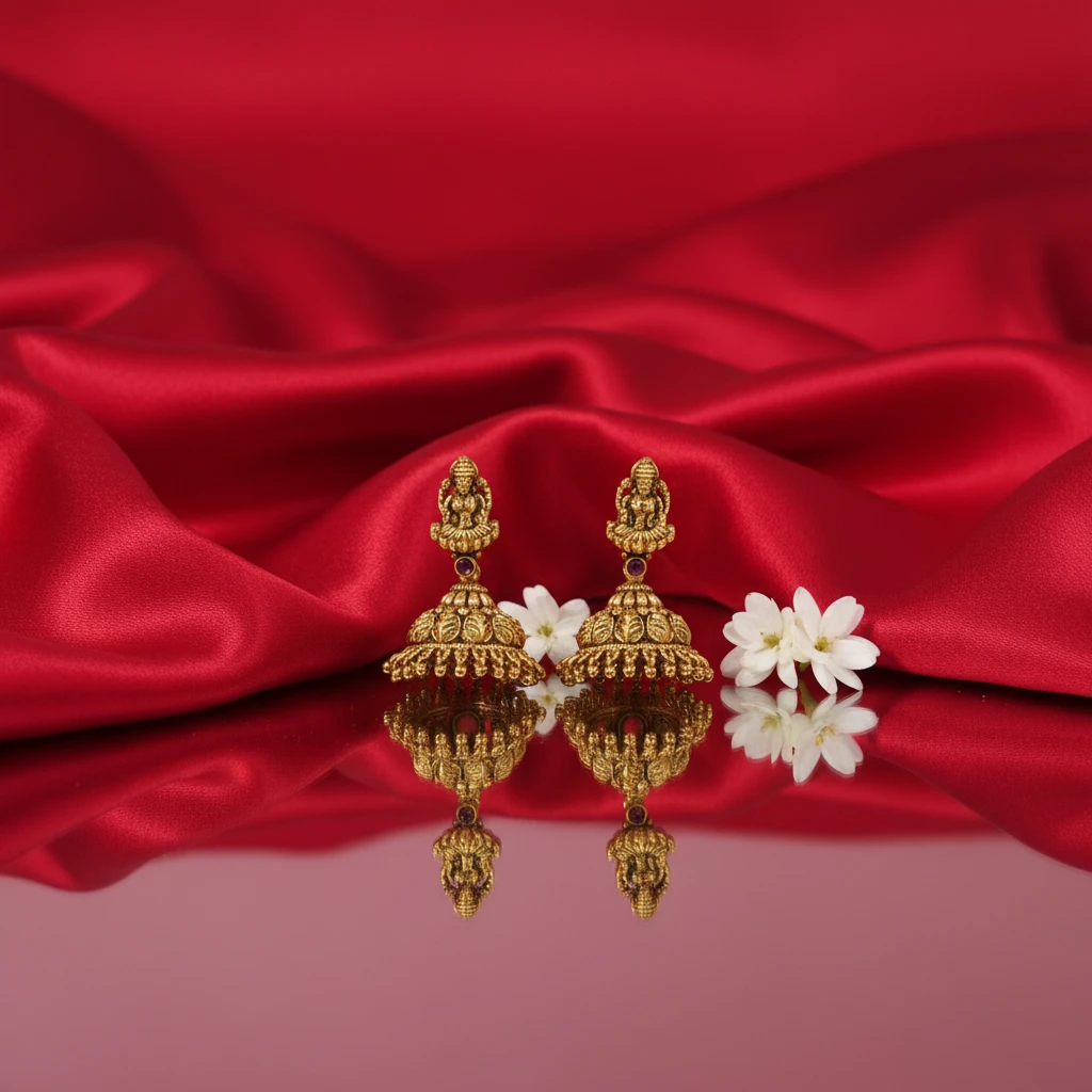 Shangri Premium Antique Laxmi Motif Long Necklace Set