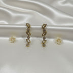 Shangri Elegant Zircon Mehendi Polish Necklace & Earring Set
