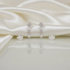 Shangri Elegant Silver-White American Diamond Necklace Set