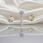 Shangri Elegant Silver-White American Diamond Necklace Set