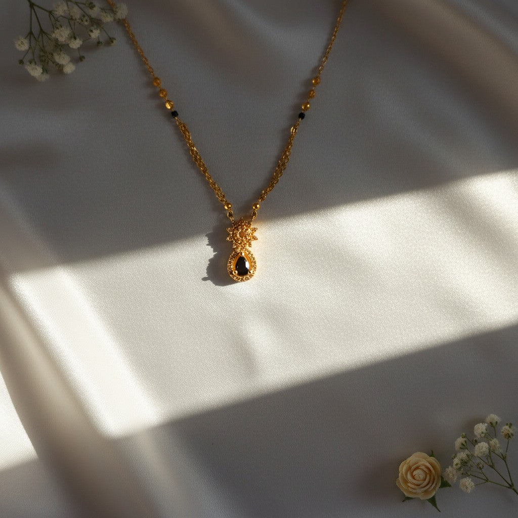 Elegant Black Stone Mangalsutra by Shangri