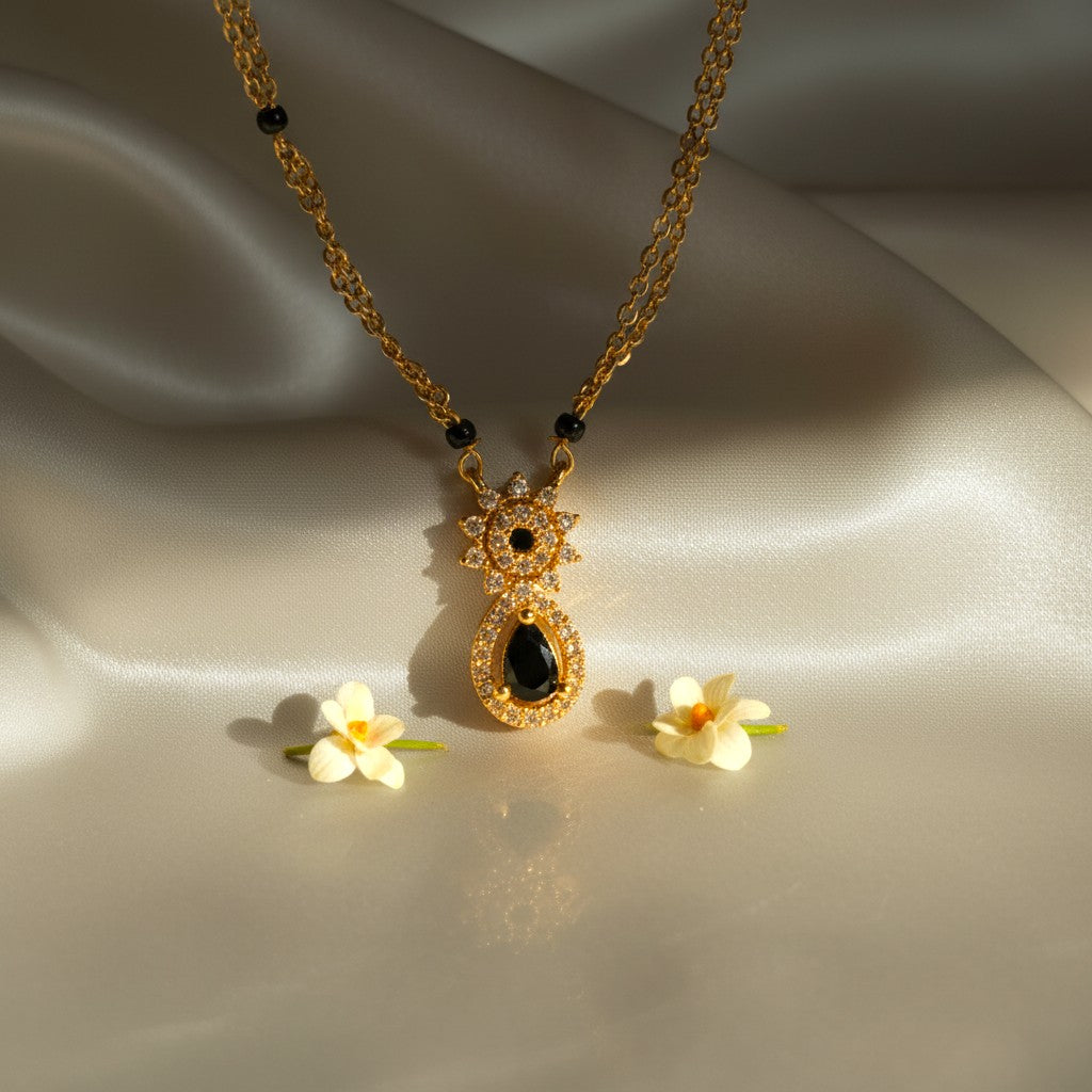 Elegant Black Stone Mangalsutra by Shangri