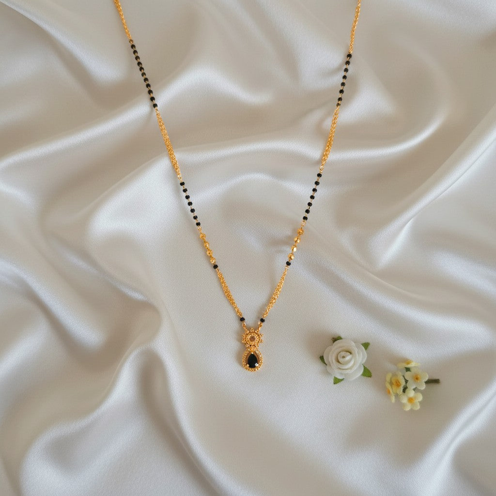 Elegant Black Stone Mangalsutra by Shangri