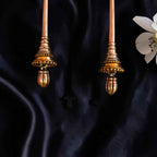 Shangri Antique Copper Long Earrings