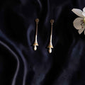 Shangri Antique Copper Long Earrings