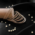 Shangri Silver AD Bangles - Elegant Designer Bangles