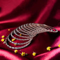 Shangri Silver AD Bangles - Elegant Designer Bangles