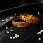 Shangri Gold Plated AD Stone Encrusted Bangles