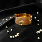 Shangri Gold Plated AD Stone Encrusted Bangles