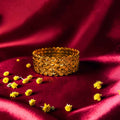 Shangri Gold-Plated Textured Bangle Set