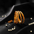 Shangri Gold-Plated Textured Bangle Set