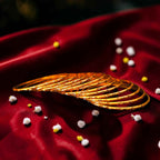 Shangri Premium Gold-Plated Textured Bangles Set