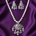 Shangri Pearl and American Diamond Choker Set