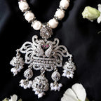 Shangri Pearl and American Diamond Choker Set