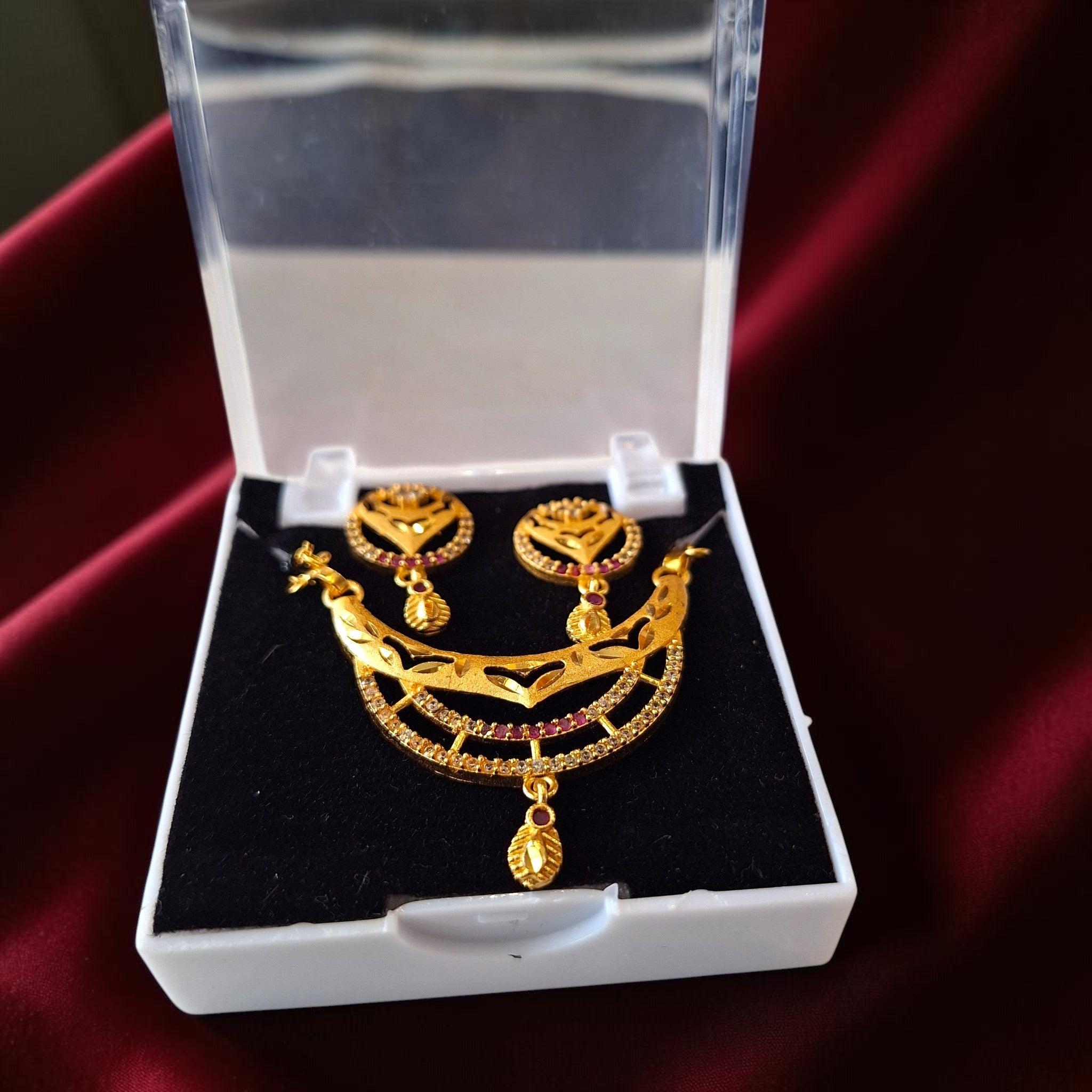 Daily Wear Gold Plated AD Mangalsutra Set with Separate Chain