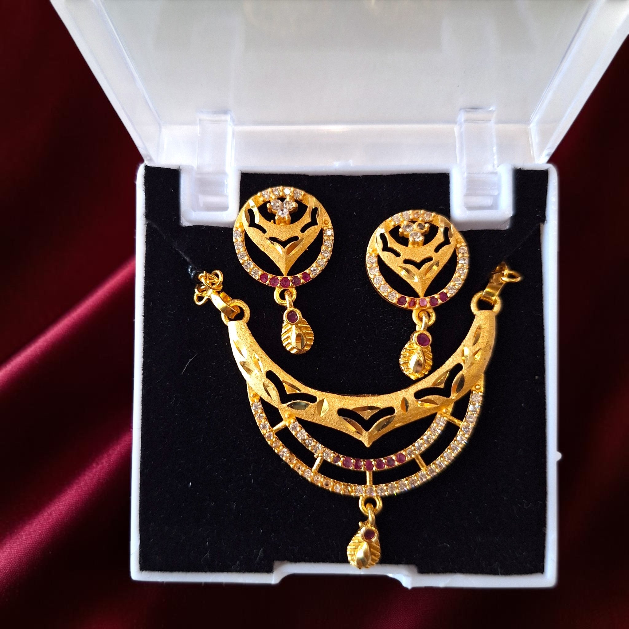 Daily Wear Gold Plated AD Mangalsutra Set with Separate Chain