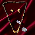 Daily Wear Gold Plated AD Mangalsutra Set with Separate Chain