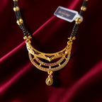 Daily Wear Gold Plated AD Mangalsutra Set with Separate Chain
