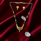Daily Wear Gold Plated AD Mangalsutra Set with Separate Chain
