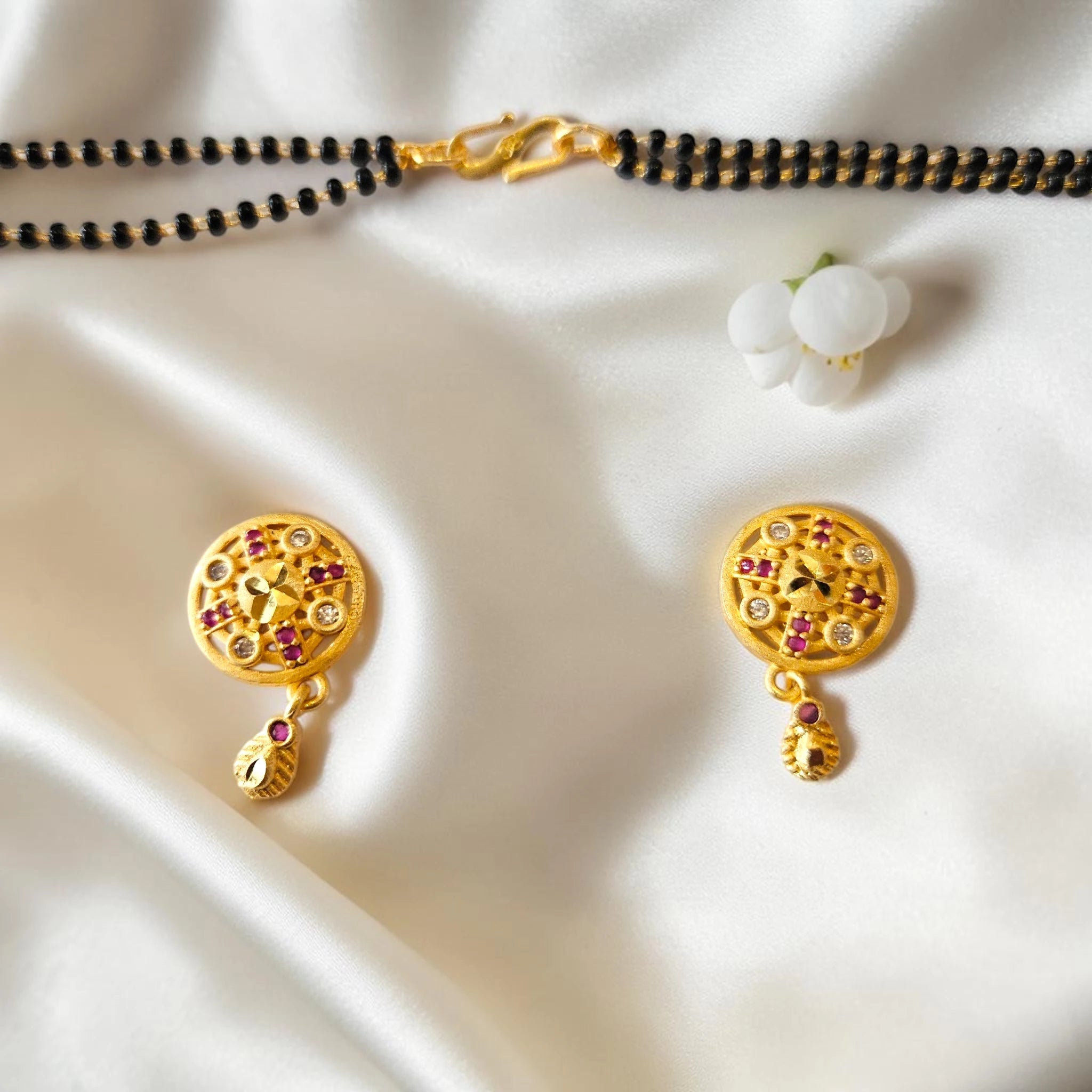 Daily Wear Gold Plated AD Mangalsutra with Separately Sold Chain