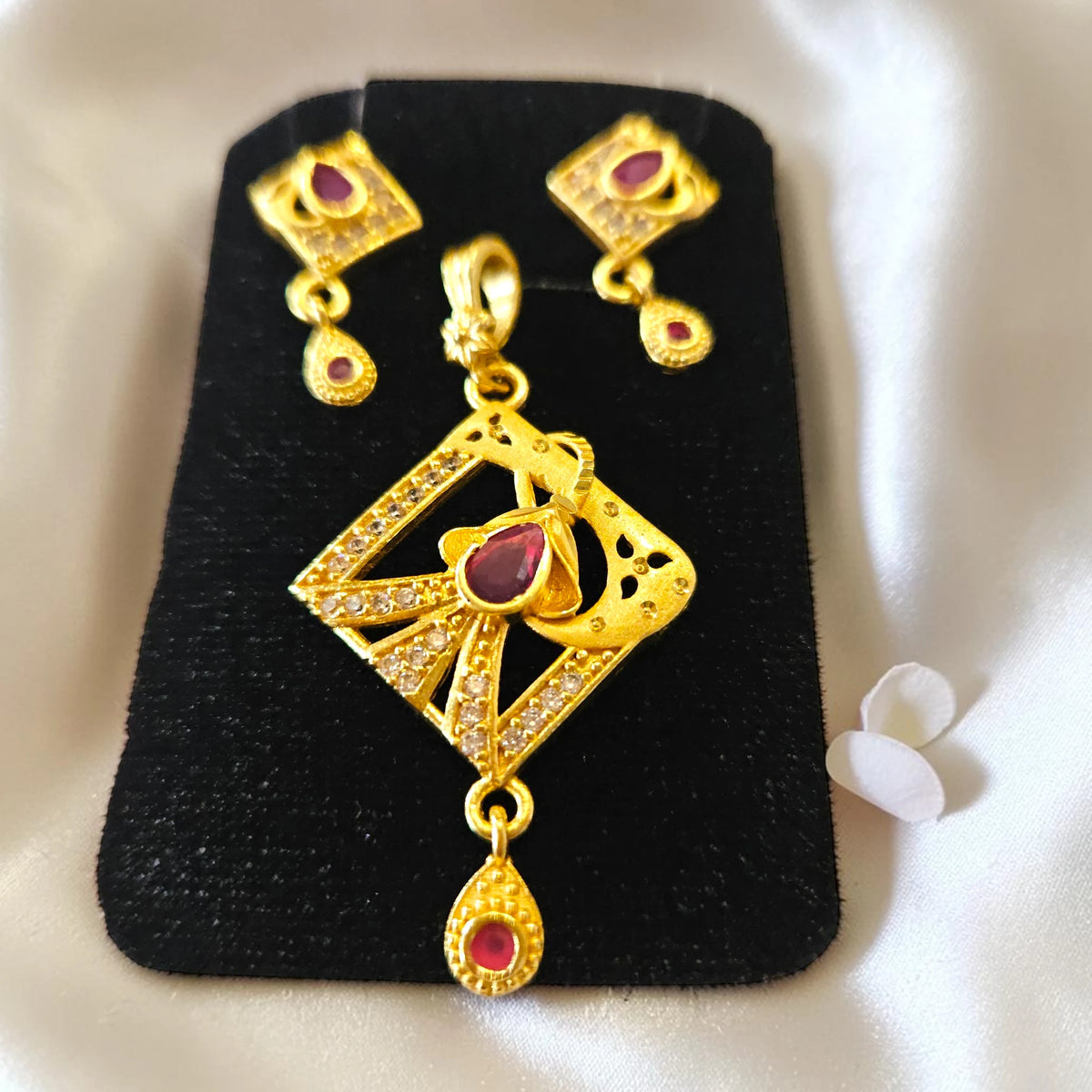 Shangri Gold Plated AD Stones Mangalsutra Set