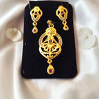Exquisite AD-Studded Gold Plated Mangalsutra Set by Shangri