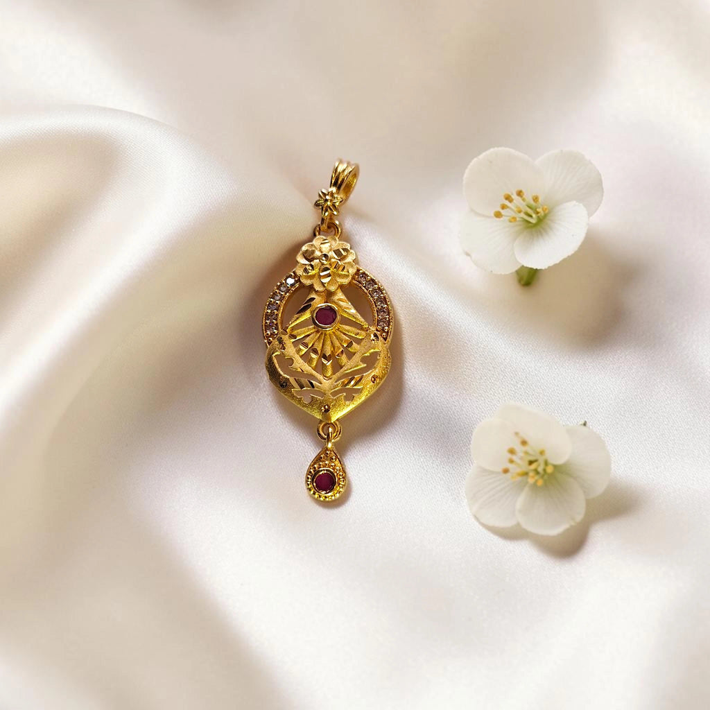 Exquisite AD-Studded Gold Plated Mangalsutra Set by Shangri