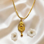 Exquisite AD-Studded Gold Plated Mangalsutra Set by Shangri