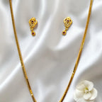Exquisite AD-Studded Gold Plated Mangalsutra Set by Shangri