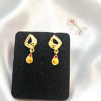 Shangri Gold-Plated AD Daily Wear Mangalsutra Pendant Set