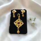 Shangri Gold Plated Daily Wear AD Mangalsutra Set
