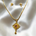 Shangri Gold Plated Daily Wear AD Mangalsutra Set