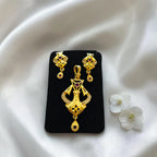 Shangri Gold-Plated AD Stone Mangalsutra Set