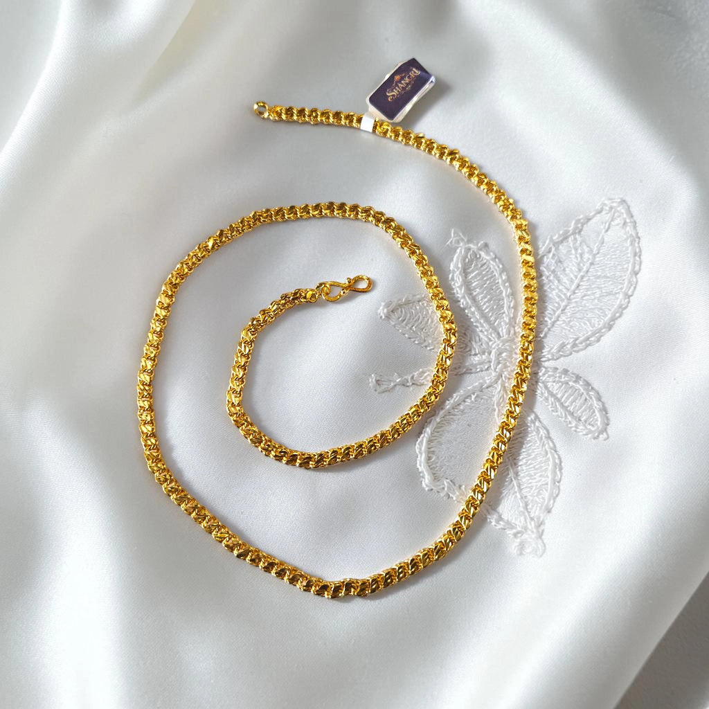 Shangri Gold Plated 24 Inch Chain