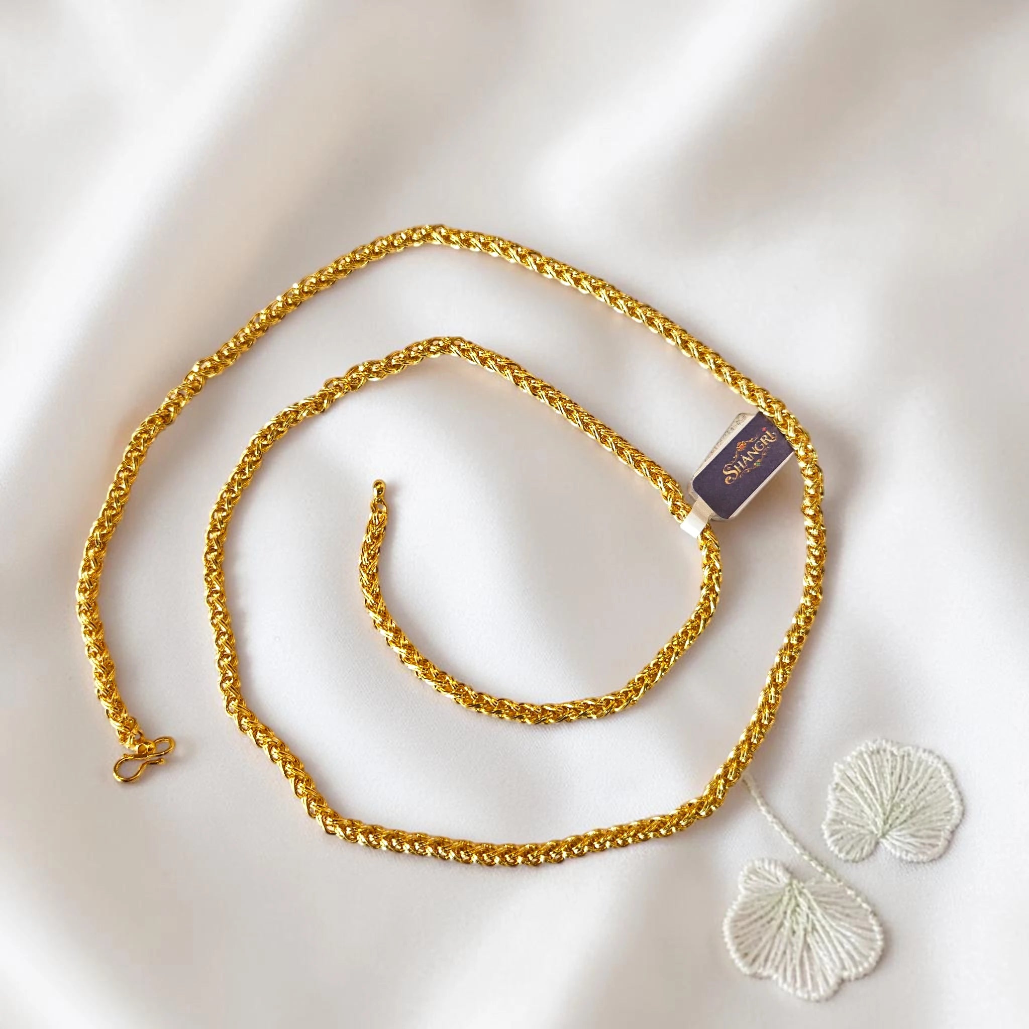 Shangri 30 Inch Gold Plated Rope Chain