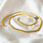 Shangri 30 Inch Gold Plated Rope Chain
