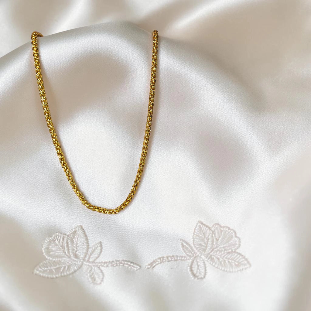 Shangri 30 Inch Gold Plated Rope Chain