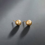 Shangri Classic Gold Ball Stud Earrings – Minimal Everyday Luxury Studs