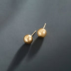 Shangri Classic Gold Ball Stud Earrings – Minimal Everyday Luxury Studs