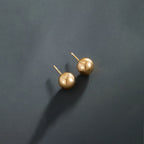 Shangri Classic Gold Ball Stud Earrings – Minimal Everyday Luxury Studs