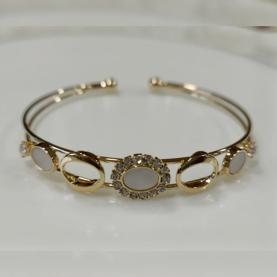 Designed Fancy Kada – Silver / Gold / Rose Gold Plated | Modern Trendy Wristwear