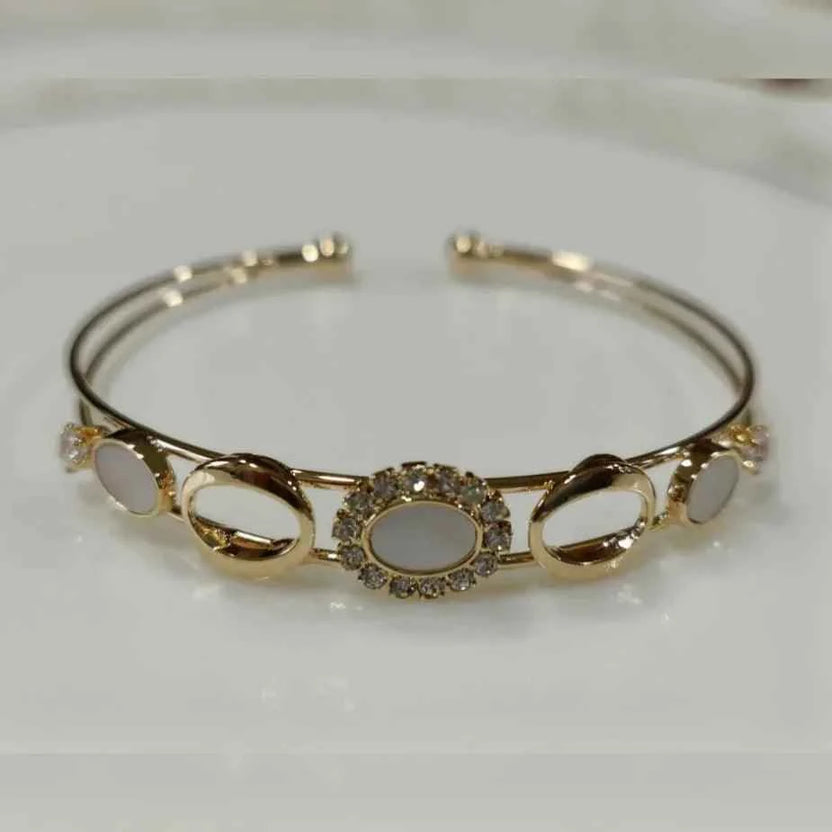 Designed Fancy Kada – Silver / Gold / Rose Gold Plated | Modern Trendy Wristwear